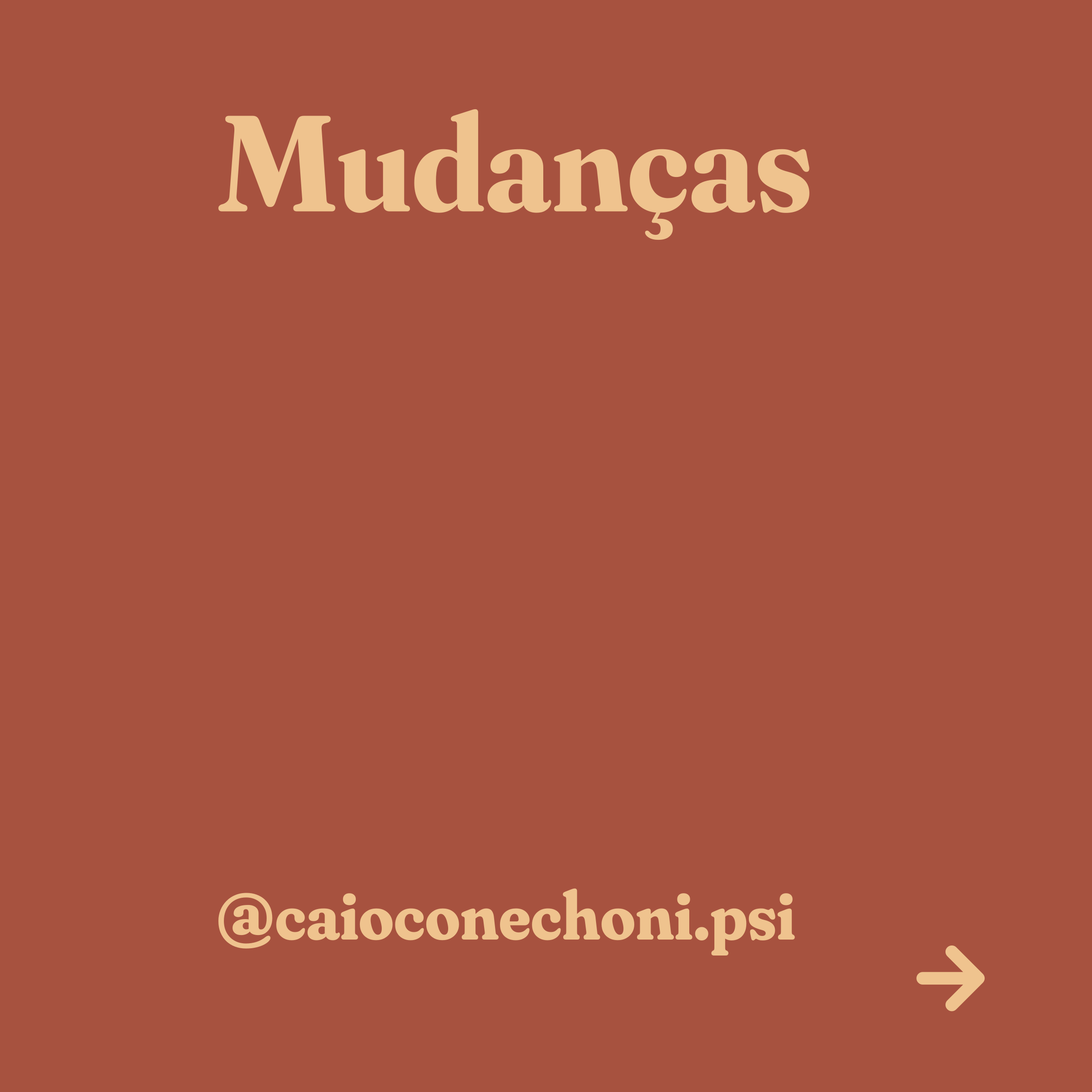 Mudanças