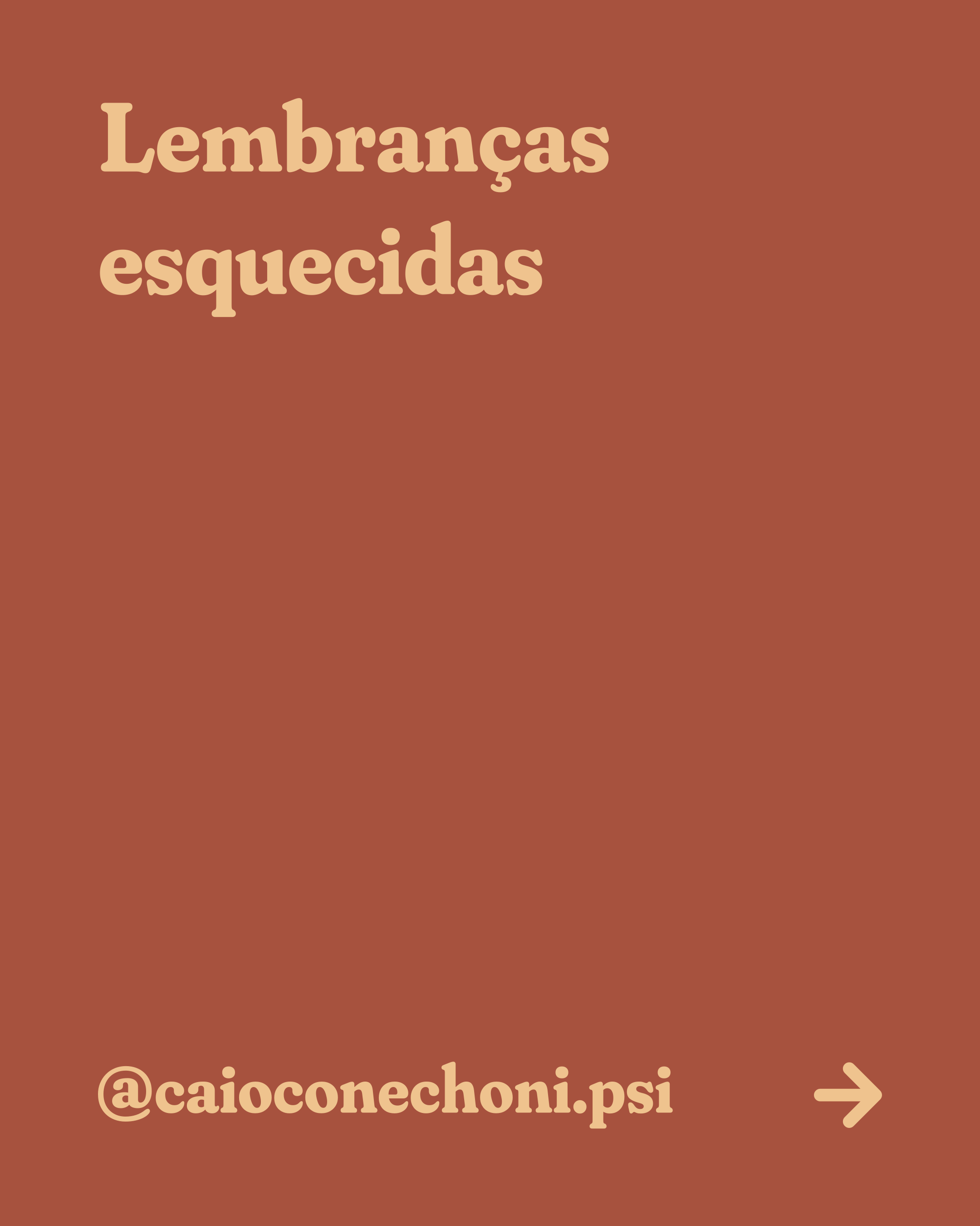 Lembranças esquecidas